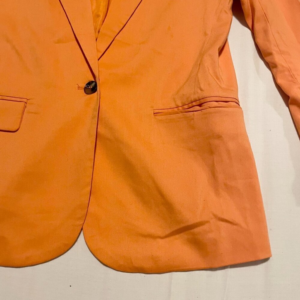 Steve Madden Kaira Blazer Womens XS Orange Suit Jacket - Picture 4 of 16